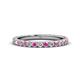 1 - Lara 2.70 mm Pink Sapphire and Lab Grown Diamond Eternity Band 