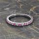 2 - Lara 2.70 mm Pink Sapphire and Lab Grown Diamond Eternity Band 