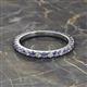 2 - Lara 2.70 mm Iolite and Lab Grown Diamond Eternity Band 