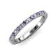 3 - Lara 2.70 mm Iolite and Lab Grown Diamond Eternity Band 