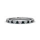 1 - Lara 2.70 mm London Blue Topaz and Lab Grown Diamond Eternity Band 