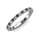 3 - Lara 2.70 mm London Blue Topaz and Lab Grown Diamond Eternity Band 