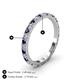 4 - Lara 2.40 mm Blue Sapphire and Diamond Eternity Band 