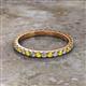 2 - Lara 2.40 mm Yellow Sapphire and Diamond Eternity Band 