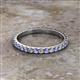 2 - Lara 2.40 mm Tanzanite and Diamond Eternity Band 