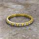 2 - Lara 2.40 mm Citrine and Diamond Eternity Band 