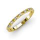 3 - Lara 2.40 mm Citrine and Diamond Eternity Band 
