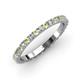 3 - Lara 2.40 mm Peridot and Diamond Eternity Band 