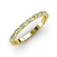 3 - Lara 2.40 mm Peridot and Diamond Eternity Band 