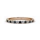 1 - Lara 2.40 mm London Blue Topaz and Diamond Eternity Band 