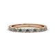 1 - Lara 2.40 mm Diamond and Lab Created Alexandrite Eternity Band 