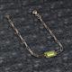 2 - Aniya 10x5 mm Baguette Cut Peridot Solitaire Paperclip Chain Bracelet 