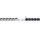 2 - Cliona 3.00 mm Blue Sapphire Eternity Tennis Bracelet 