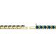 2 - Cliona 3.00 mm Blue Diamond Eternity Tennis Bracelet 