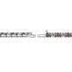 2 - Cliona 3.00 mm Smoky Quartz and Diamond Eternity Tennis Bracelet 