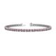 1 - Cliona 3.00 mm Rhodolite Garnet and Diamond Eternity Tennis Bracelet 