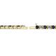 2 - Cliona 3.00 mm Blue Sapphire and Lab Grown Diamond Eternity Tennis Bracelet 
