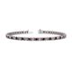 1 - Cliona 3.00 mm Red Garnet and Lab Grown Diamond Eternity Tennis Bracelet 
