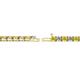 2 - Cliona 3.00 mm Yellow Sapphire and Lab Grown Diamond Eternity Tennis Bracelet 