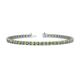 1 - Cliona 2.70 mm Peridot and Diamond Eternity Tennis Bracelet 