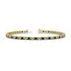 1 - Cliona 2.70 mm Black and White Diamond Eternity Tennis Bracelet 