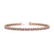 1 - Cliona 2.70 mm Rhodolite Garnet and Diamond Eternity Tennis Bracelet 