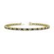 1 - Cliona 2.70 mm Diamond and Lab Created Alexandrite Eternity Tennis Bracelet 