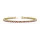 1 - Cliona 2.70 mm Pink Tourmaline and Lab Grown Diamond Eternity Tennis Bracelet 