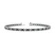 1 - Cliona 2.70 mm Lab Created Alexandrite and Lab Grown Diamond Eternity Tennis Bracelet 