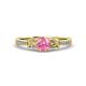 3 - Freya Pink Tourmaline and Diamond Butterfly Engagement Ring 