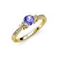 4 - Freya Tanzanite and Diamond Butterfly Engagement Ring 