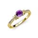 4 - Freya Amethyst and Diamond Butterfly Engagement Ring 