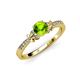 4 - Freya Peridot and Diamond Butterfly Engagement Ring 
