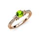 4 - Freya Peridot and Diamond Butterfly Engagement Ring 