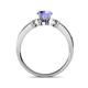 5 - Freya Tanzanite and Diamond Butterfly Engagement Ring 