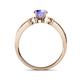 5 - Freya Tanzanite and Diamond Butterfly Engagement Ring 