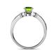 5 - Freya Peridot and Diamond Butterfly Engagement Ring 