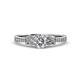 3 - Freya Lab Grown Diamond and Natural Diamond Butterfly Engagement Ring 