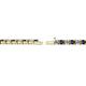 2 - Cliona 2.40 mm Blue Sapphire and Diamond Eternity Tennis Bracelet 