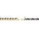 2 - Cliona 2.40 mm Tanzanite and Diamond Eternity Tennis Bracelet 