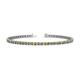 1 - Cliona 2.40 mm Citrine and Diamond Eternity Tennis Bracelet 
