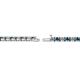 2 - Cliona 2.40 mm London Blue Topaz and Diamond Eternity Tennis Bracelet 