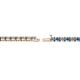 2 - Cliona 2.40 mm Blue Topaz and Diamond Eternity Tennis Bracelet 