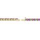 2 - Cliona 2.40 mm Amethyst and Lab Grown Diamond Eternity Tennis Bracelet 