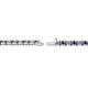 2 - Cliona 2.40 mm Iolite and Lab Grown Diamond Eternity Tennis Bracelet 
