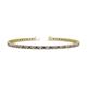 1 - Cliona 2.40 mm Iolite and Lab Grown Diamond Eternity Tennis Bracelet 