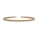 1 - Cliona 2.40 mm Yellow Sapphire and Lab Grown Diamond Eternity Tennis Bracelet 