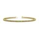 1 - Cliona 2.40 mm Yellow Diamond and Lab Grown Diamond Eternity Tennis Bracelet 