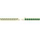 2 - Cliona 2.00 mm Emerald Eternity Tennis Bracelet 