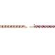 3 - Cliona 2.00 mm Pink Sapphire and Diamond Eternity Tennis Bracelet 